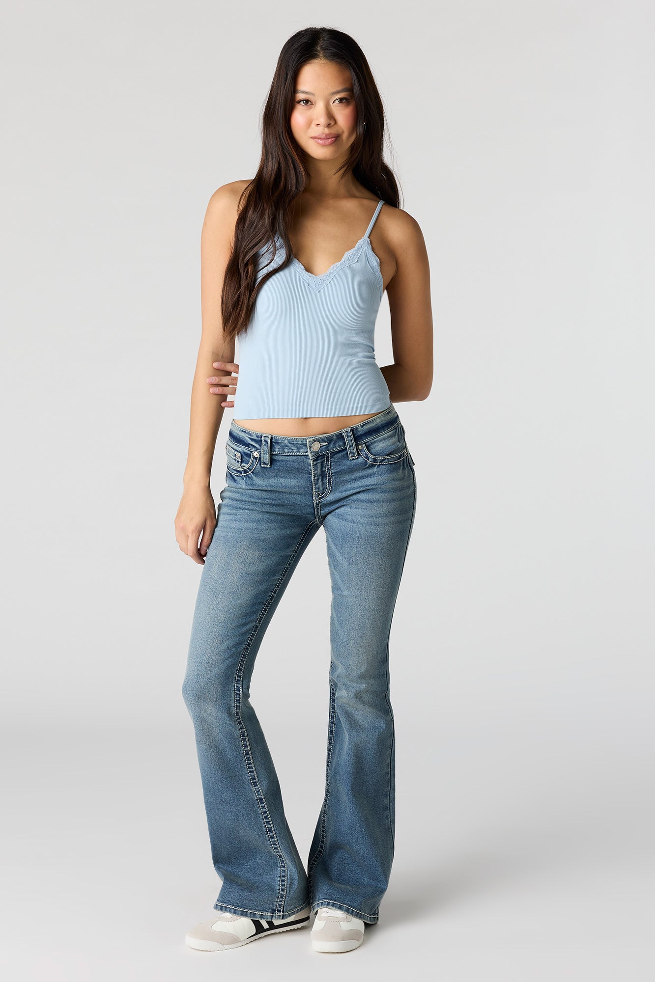 Seamless Lace Trim Cami