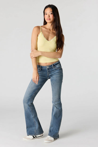 Seamless Lace Trim Cami