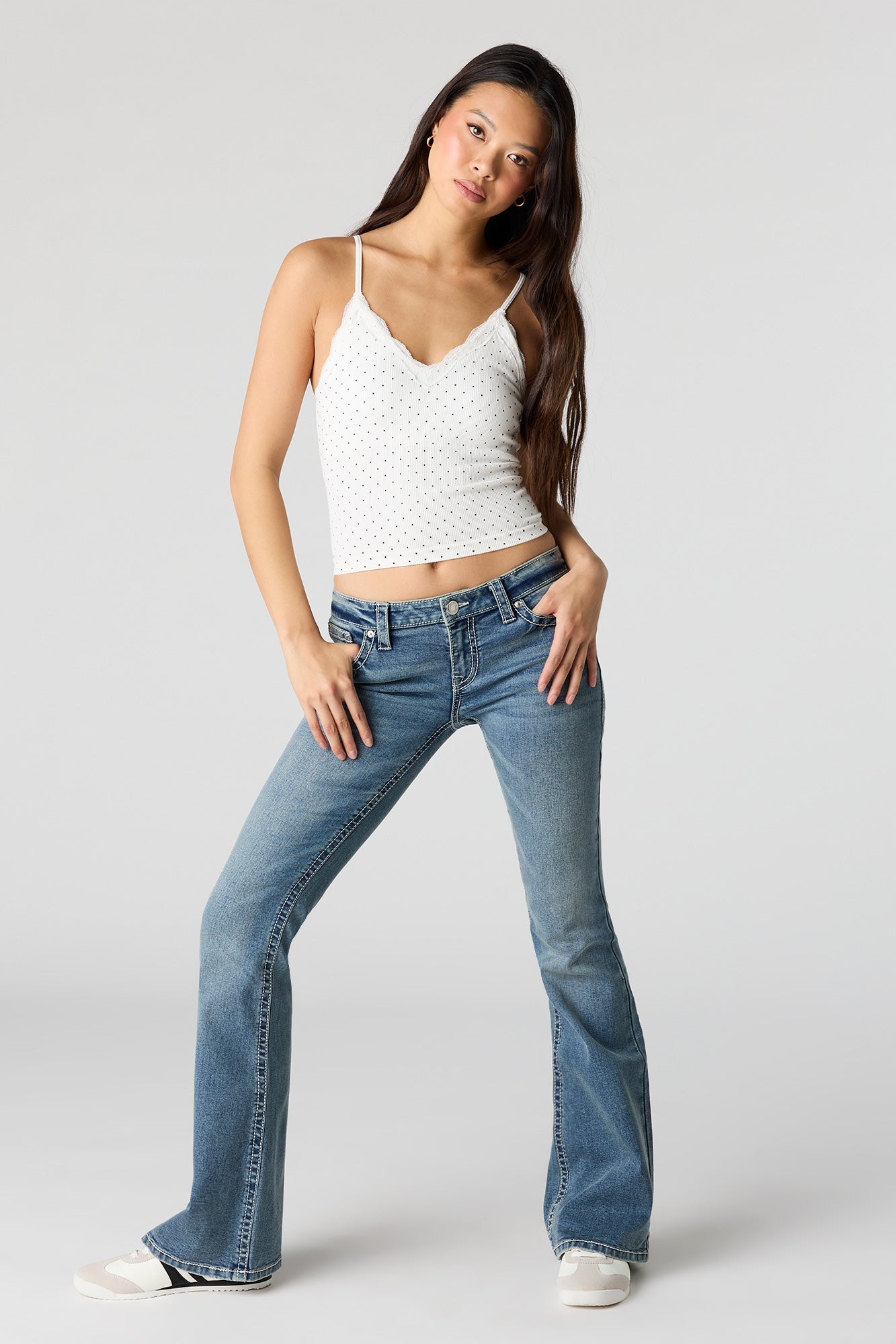 Seamless Lace Trim Cami