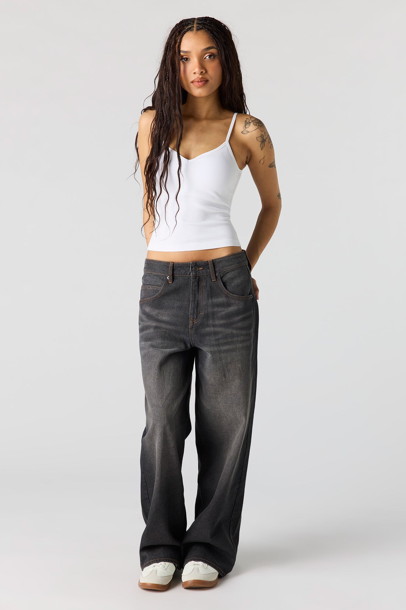 Braless Seamless Ribbed V-Neck Cami