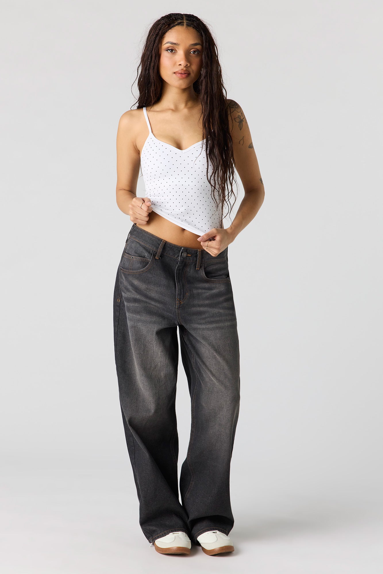 Braless Seamless Ribbed V-Neck Cami