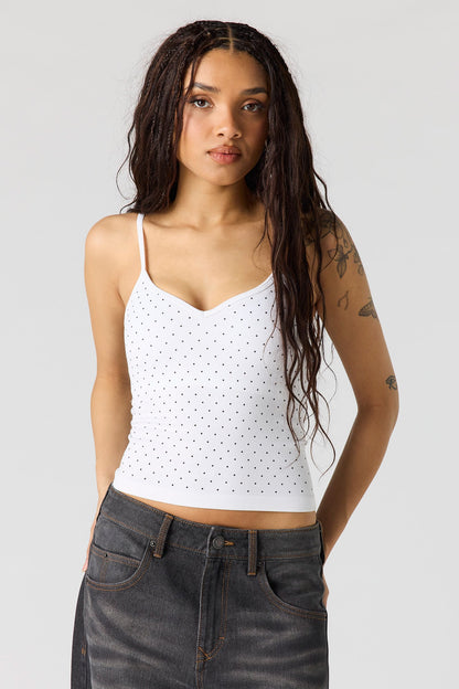 Braless Seamless Ribbed V-Neck Cami