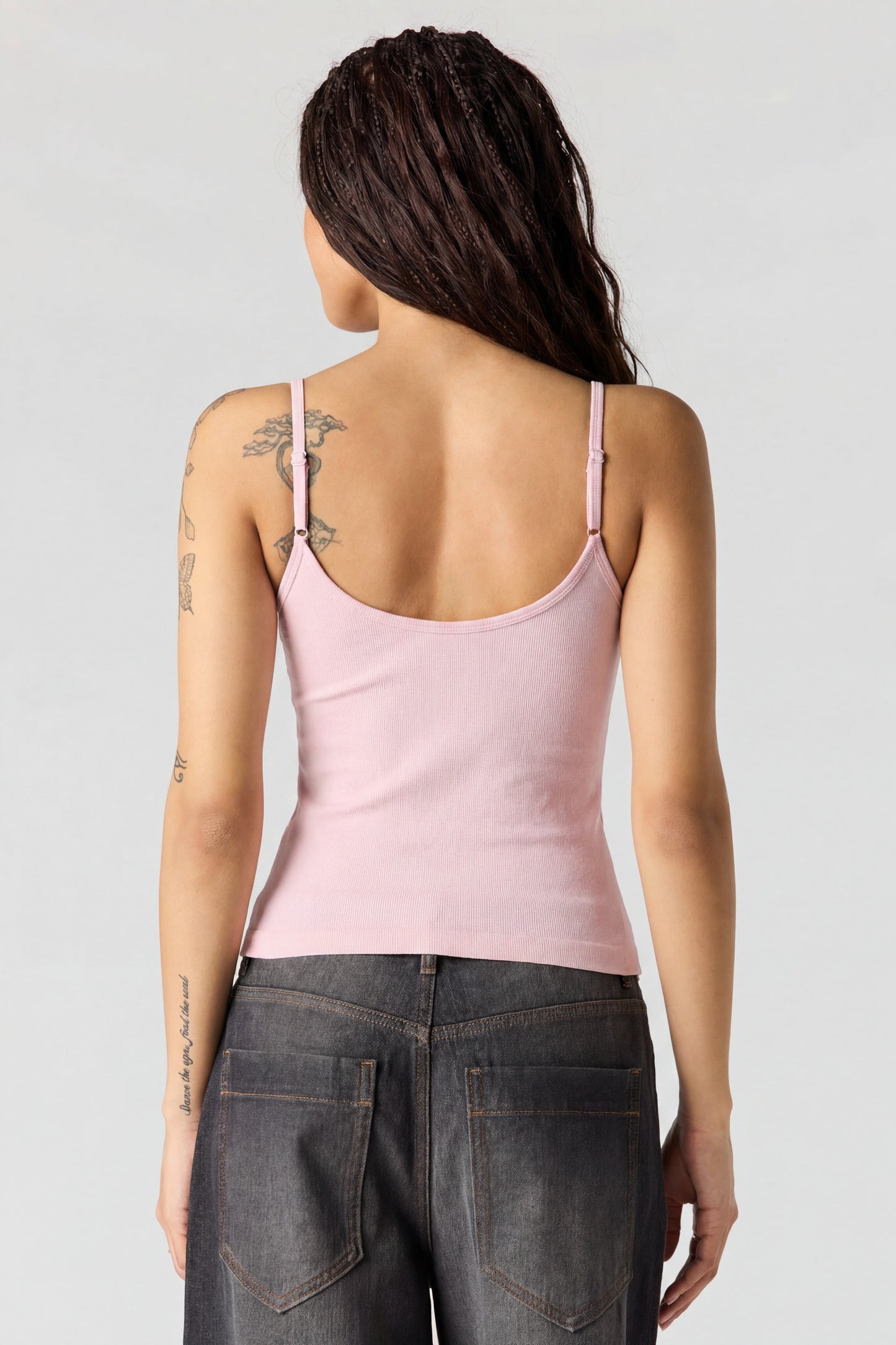 Braless Seamless Ribbed V-Neck Cami