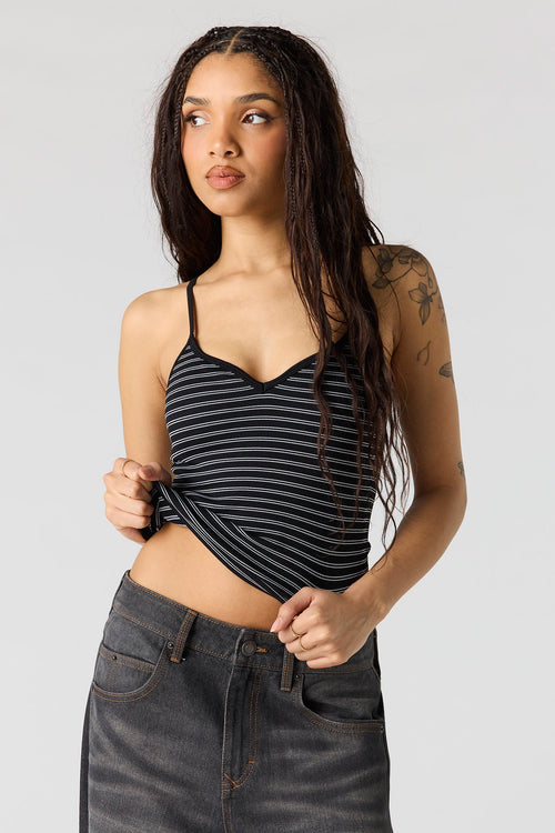 Braless Seamless Ribbed V-Neck Cami