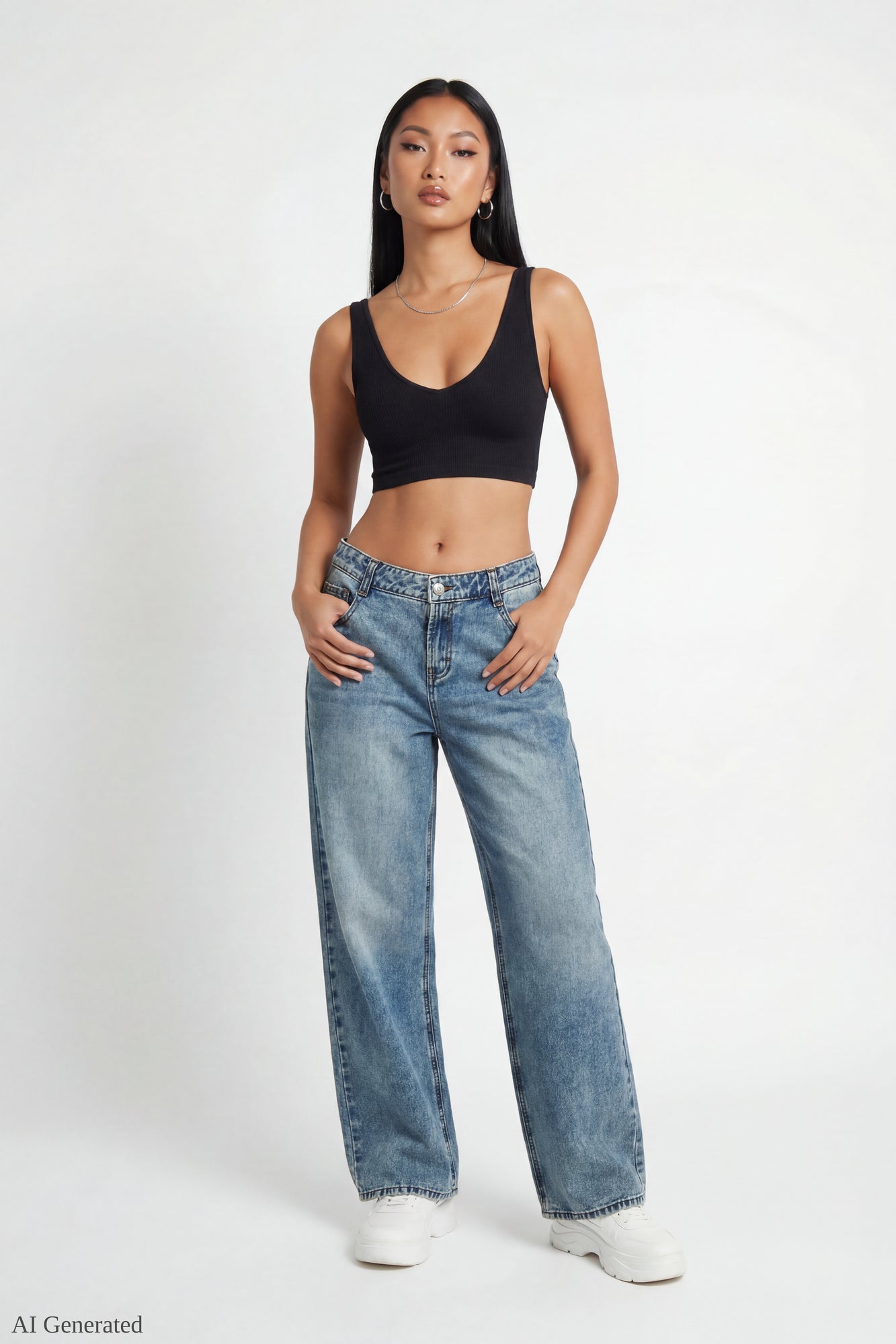 London Low Rise Super Baggy Vintage Medium Jean