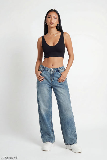 London Low Rise Super Baggy Vintage Medium Jean