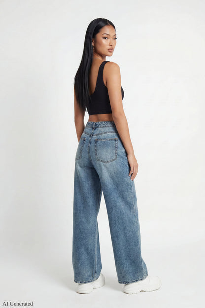 London Low Rise Super Baggy Vintage Medium Jean