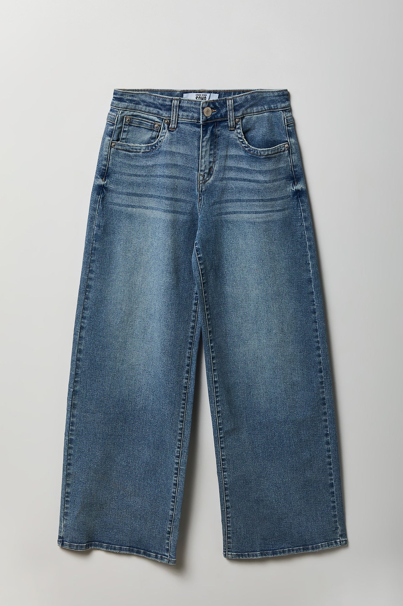 Stretch Mid Rise Super Baggy Medium Jean
