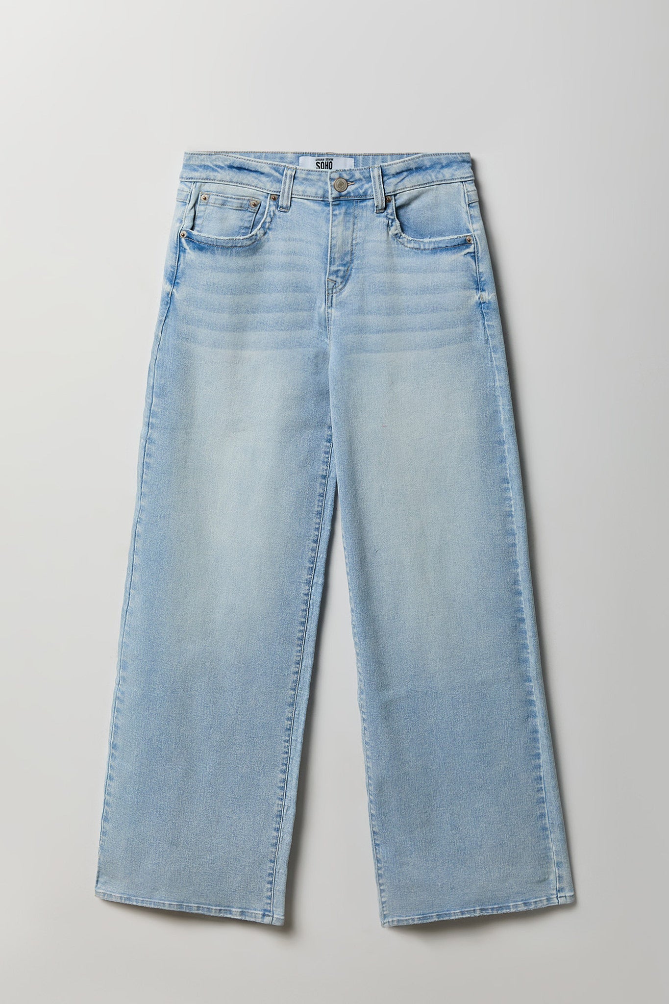 Soho Stretch Mid Rise Super Baggy Light Jean