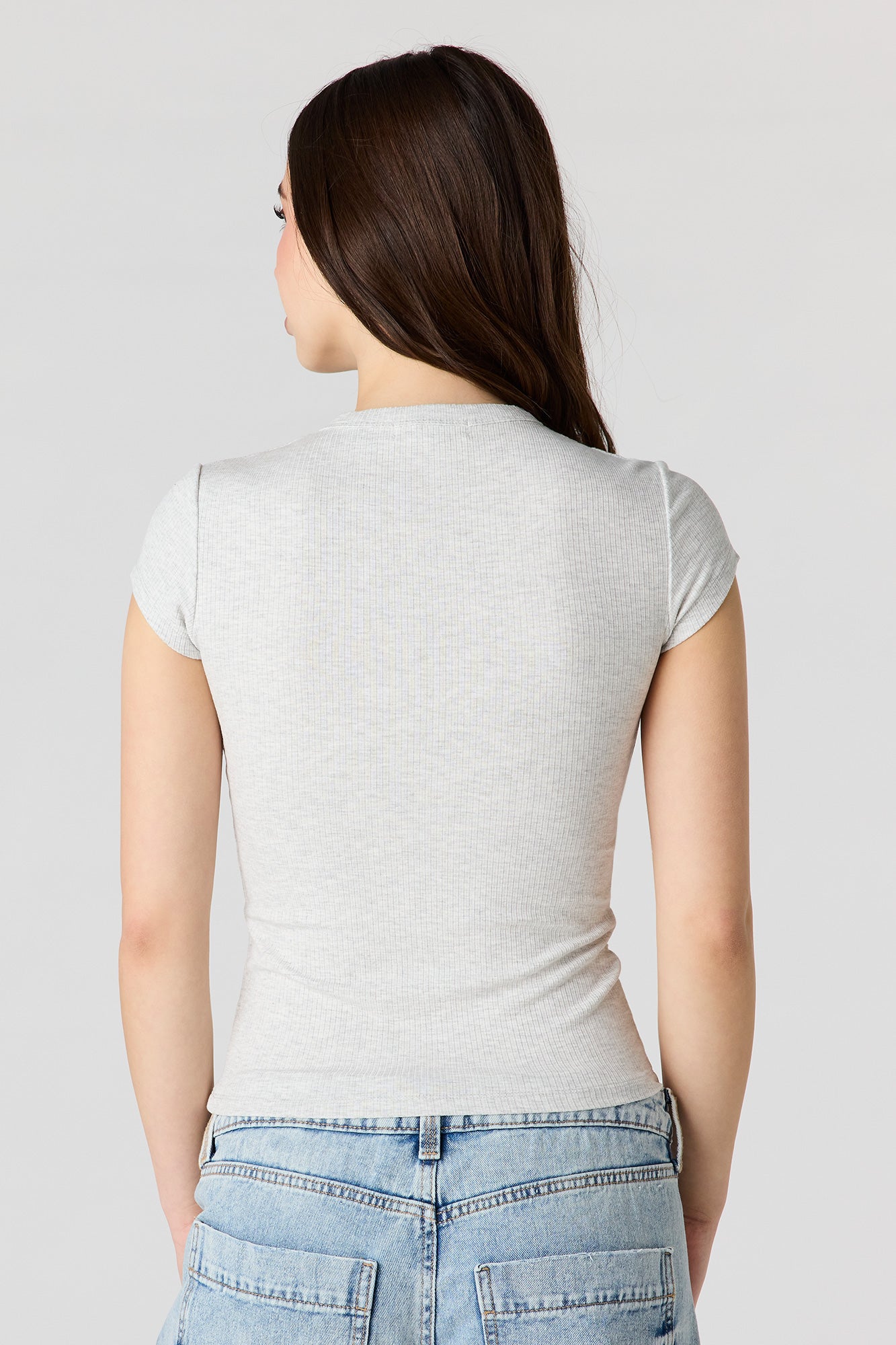 Ribbed Classic Henley Top