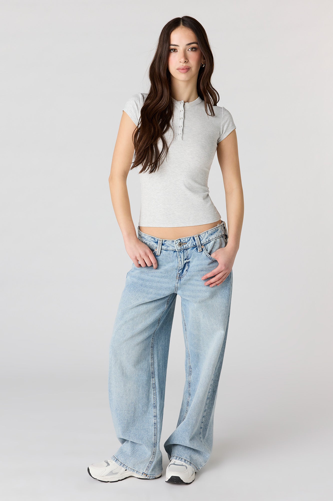 Ribbed Classic Henley Top