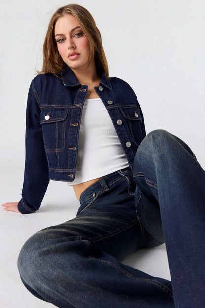 Cropped Denim Jacket