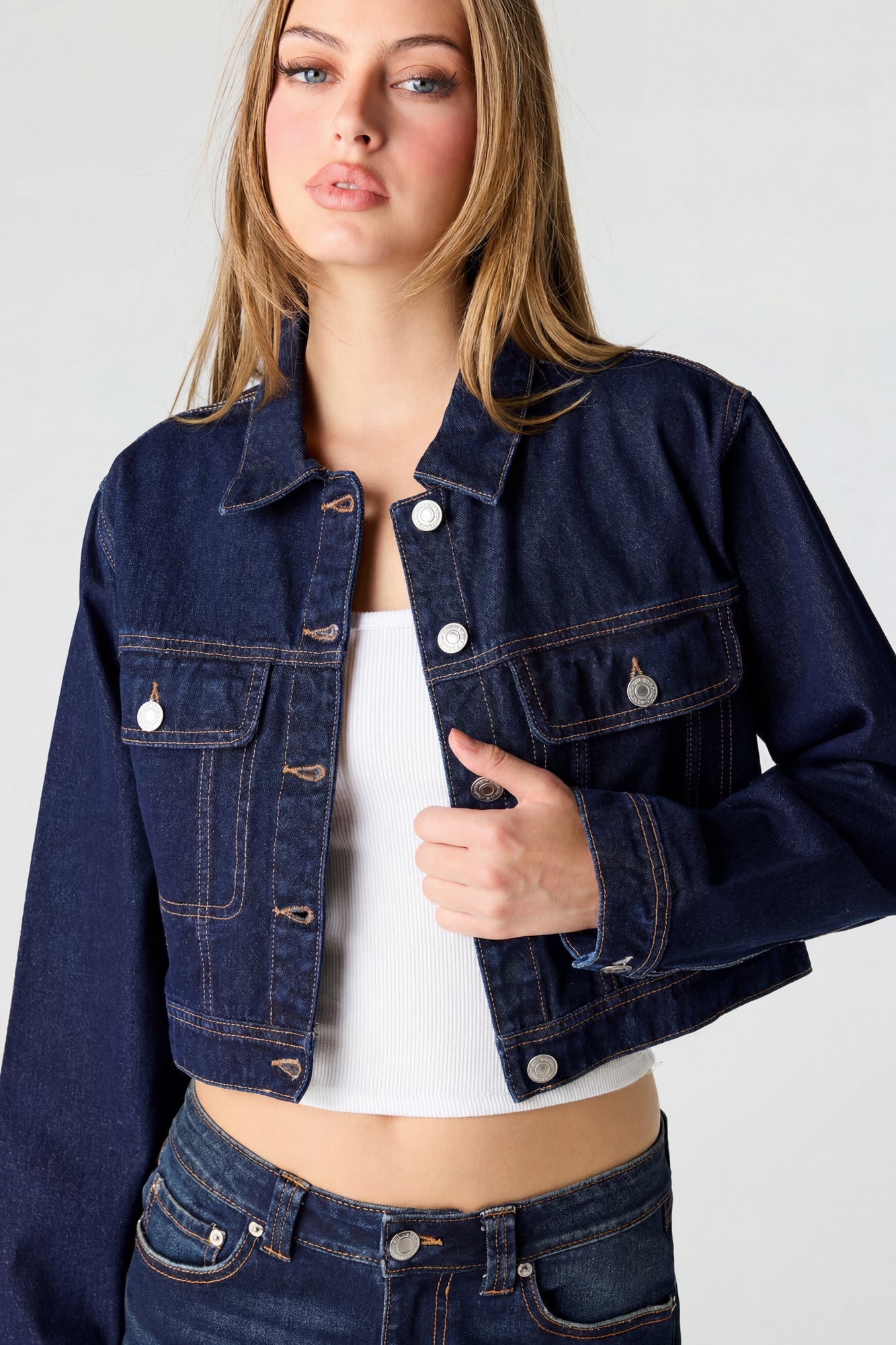 Cropped Denim Jacket