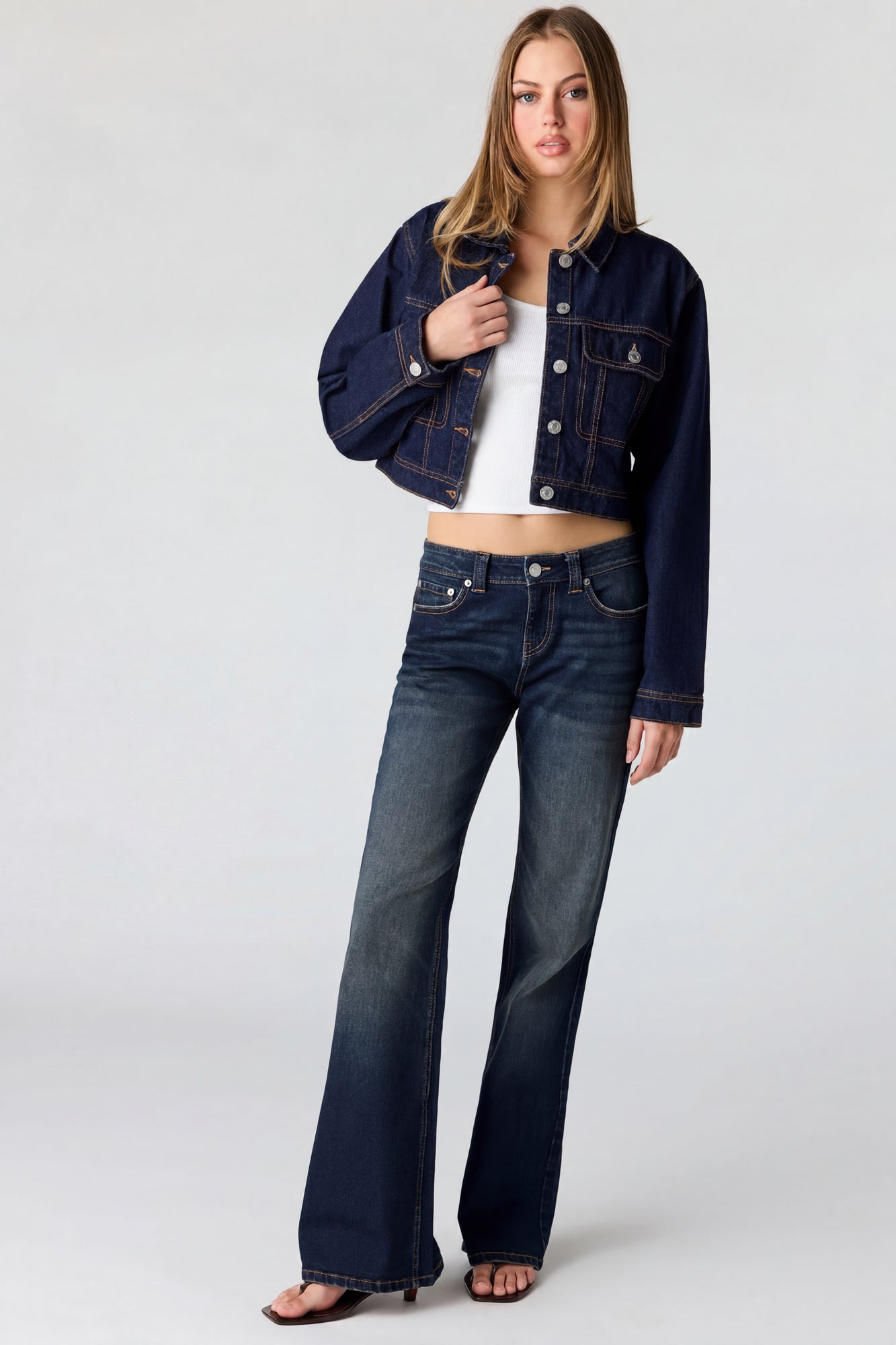 Cropped Denim Jacket