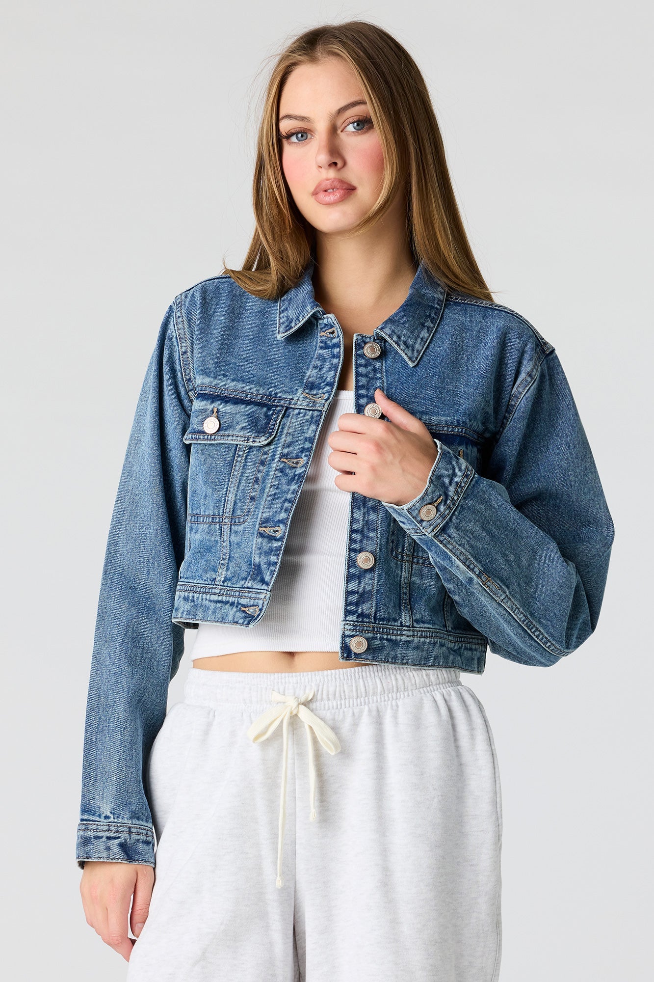 Cropped Denim Jacket