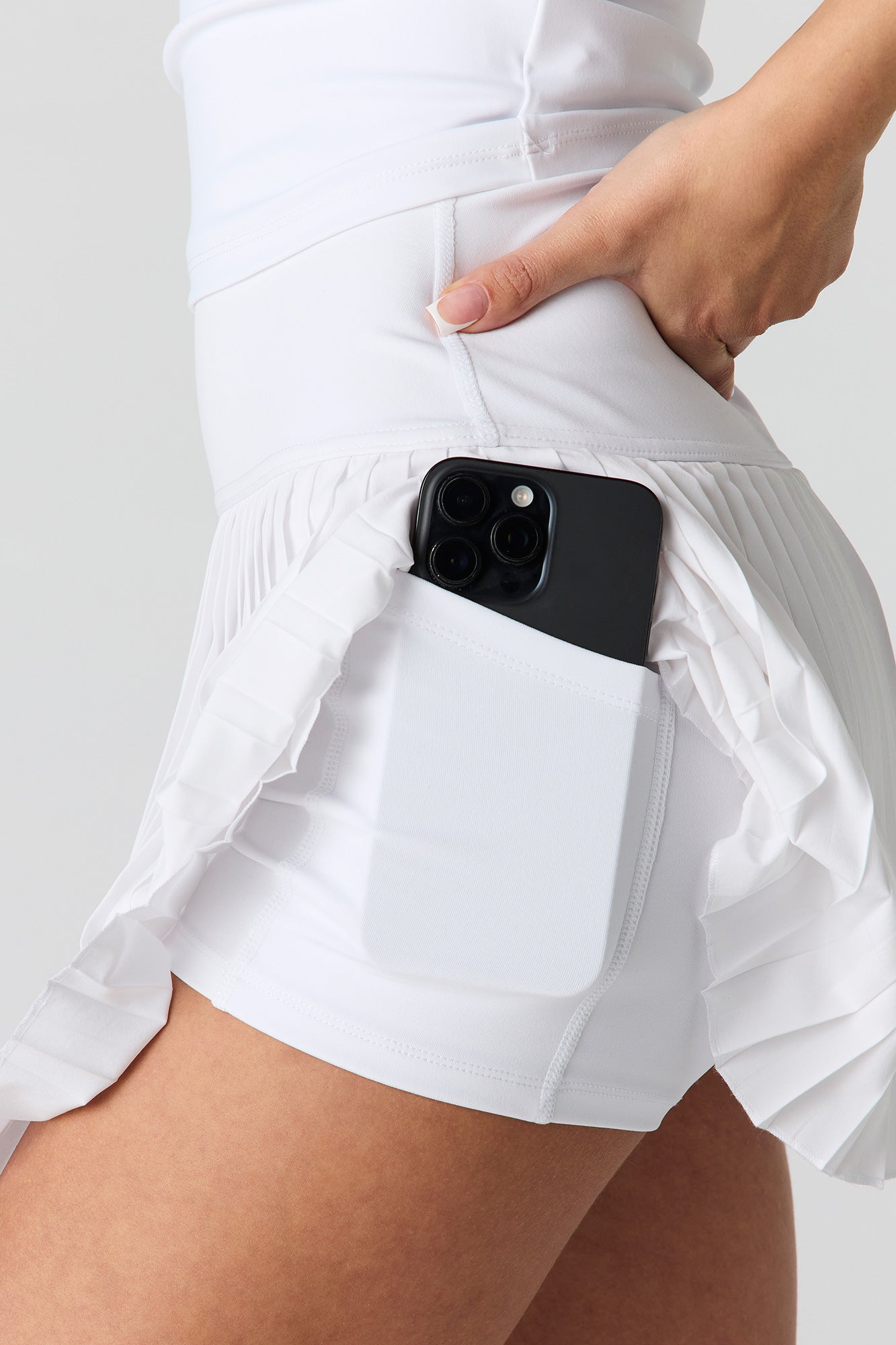 Active High Density Pleated Skort