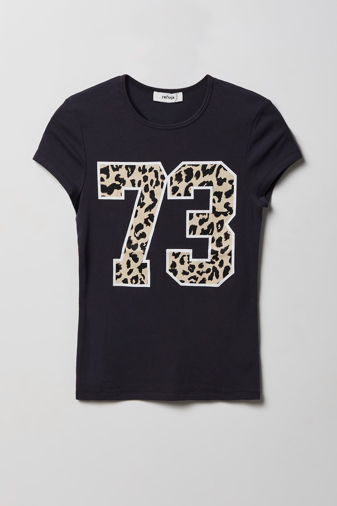 Graphic Ribbed T-Shirt