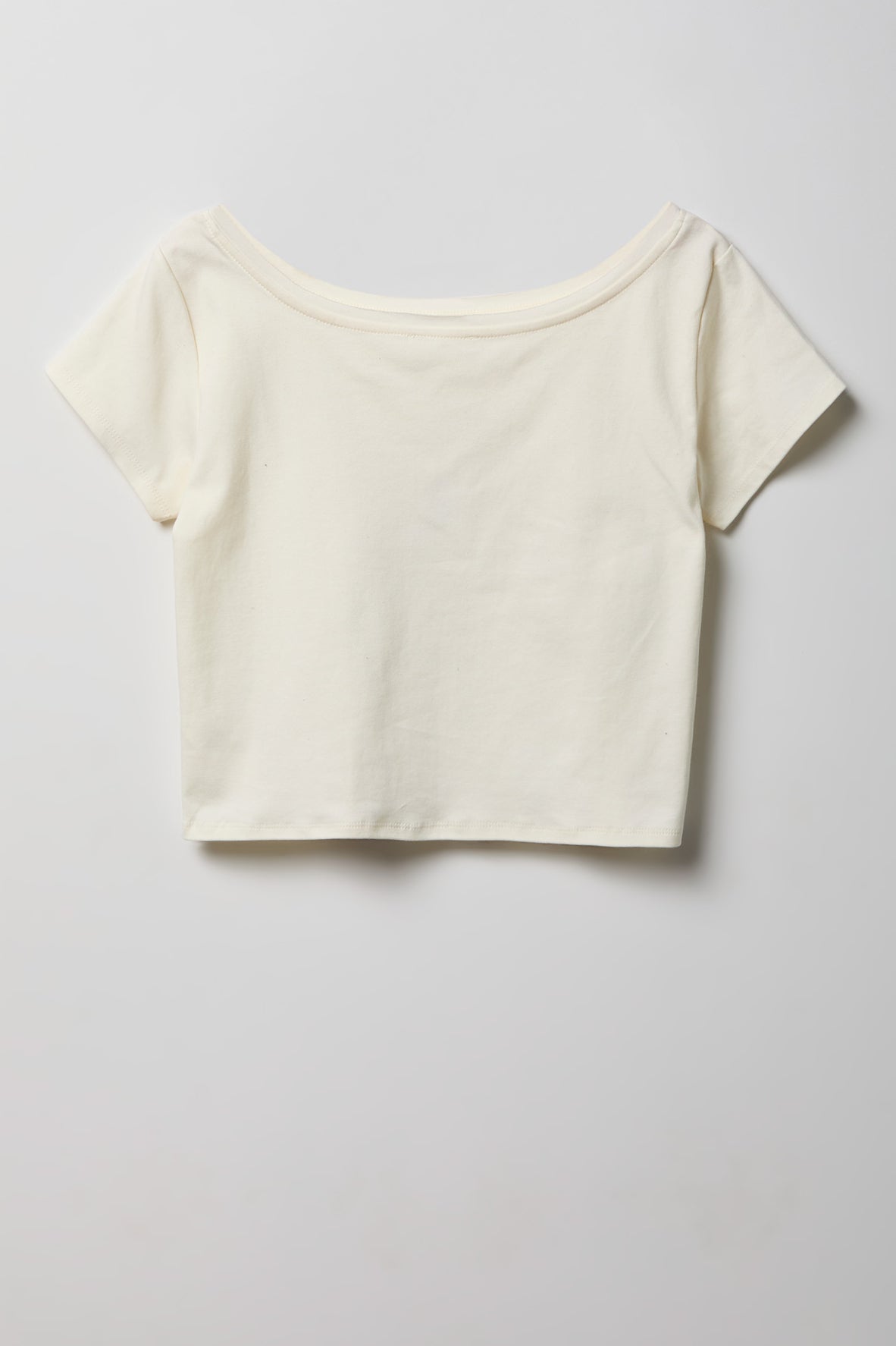 Off Shoulder Graphic T-Shirt