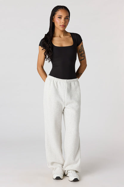 Contour Ribbed Square Neck Bodysuit