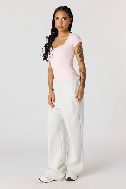 Contour Ribbed Square Neck Bodysuit