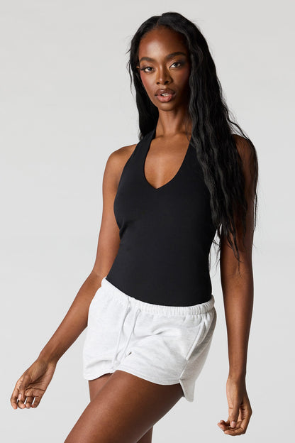 V-Neck Halter Bodysuit