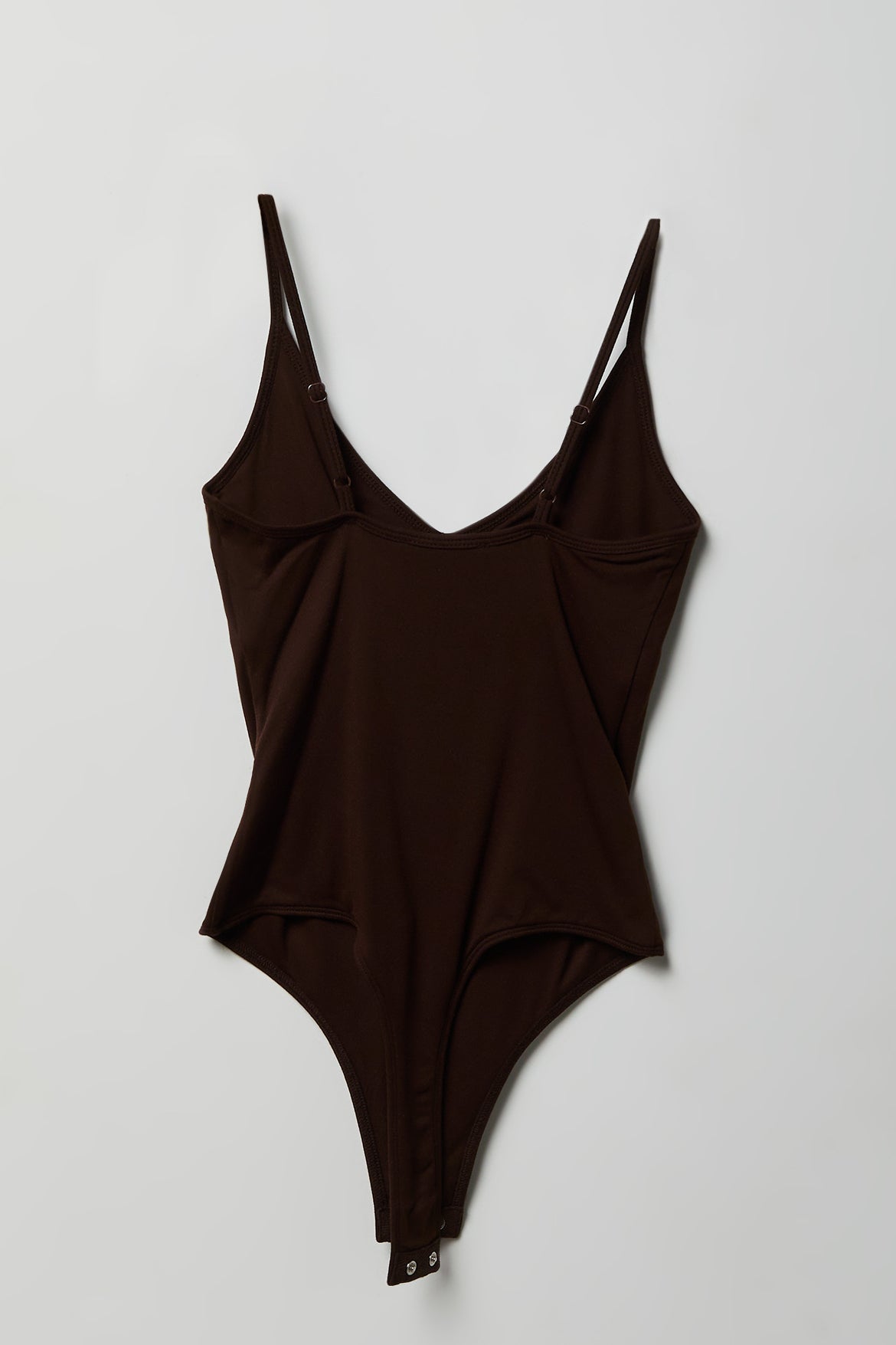 Luxe Heavy Contour Braless V-Neck Bodysuit