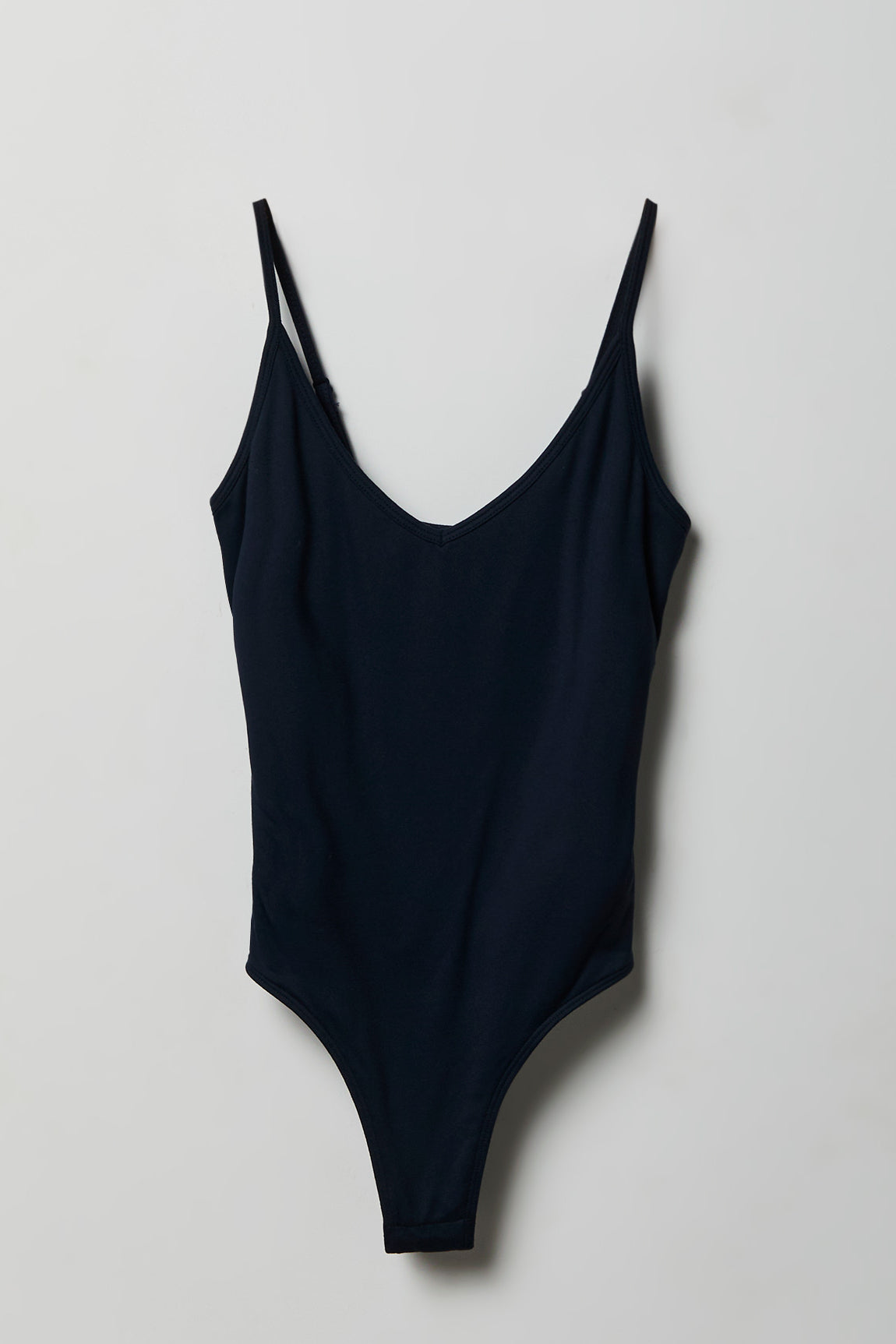 Luxe Heavy Contour Braless V-Neck Bodysuit