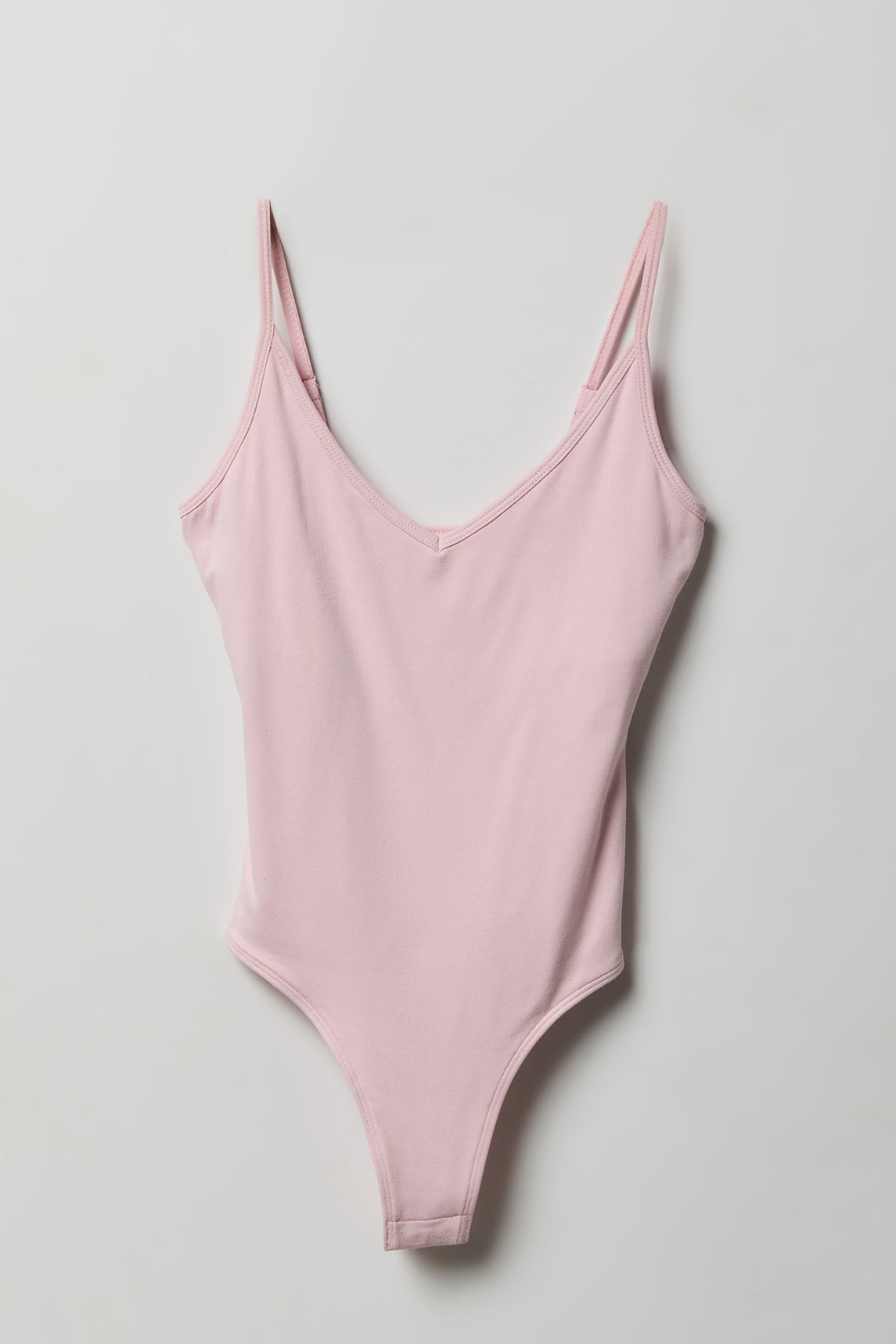 Luxe Heavy Contour Braless V-Neck Bodysuit
