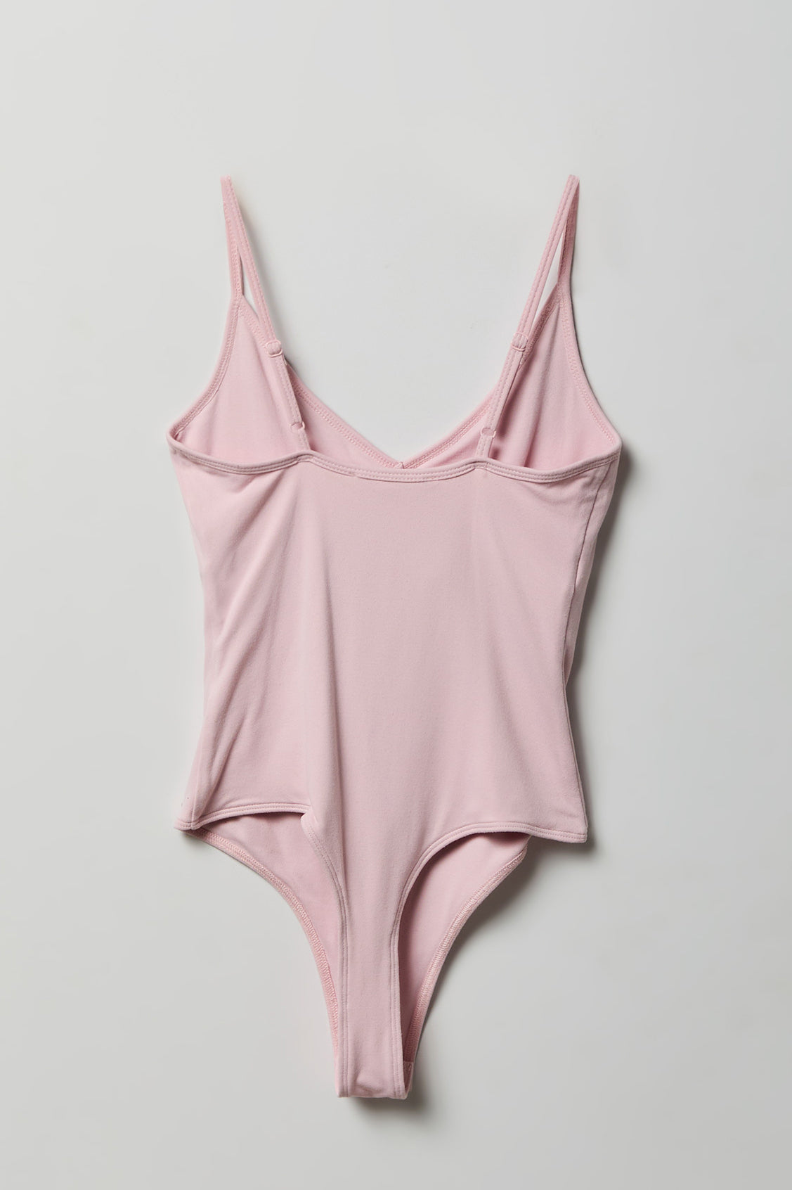 Luxe Heavy Contour Braless V-Neck Bodysuit