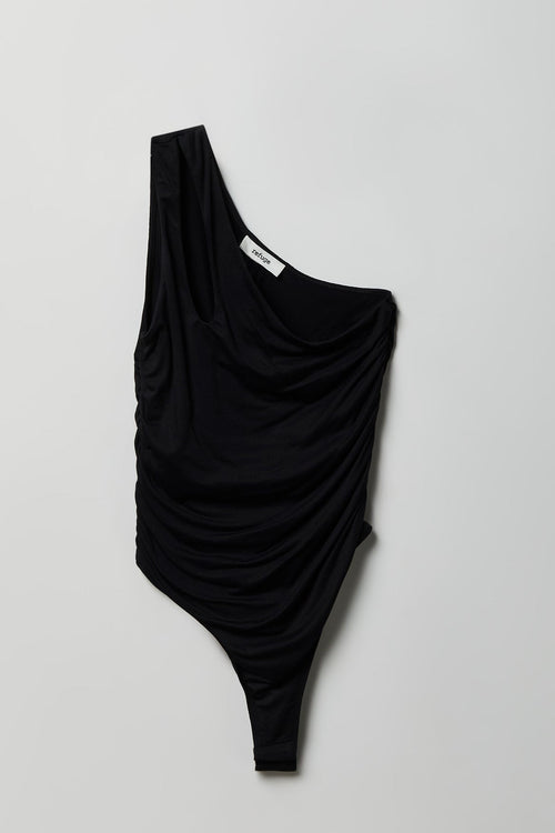 Luxe Heavy Contour One Shoulder Bodysuit
