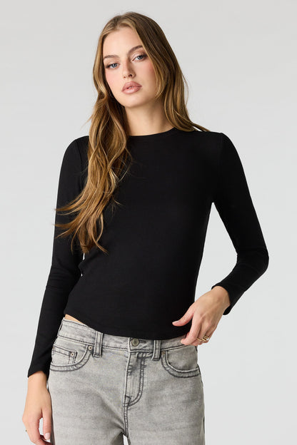 Ribbed Long Sleeve Top
