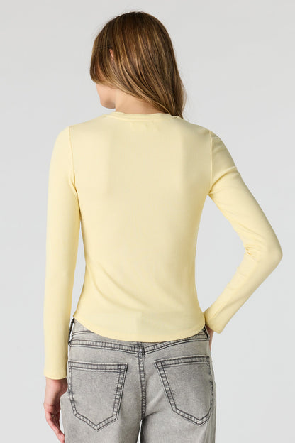 Ribbed Long Sleeve Top