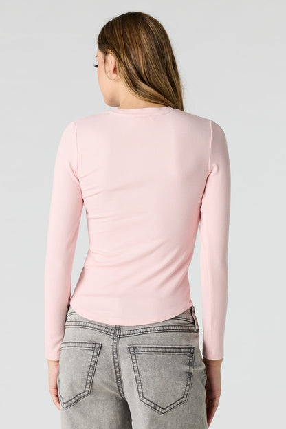 Ribbed Long Sleeve Top