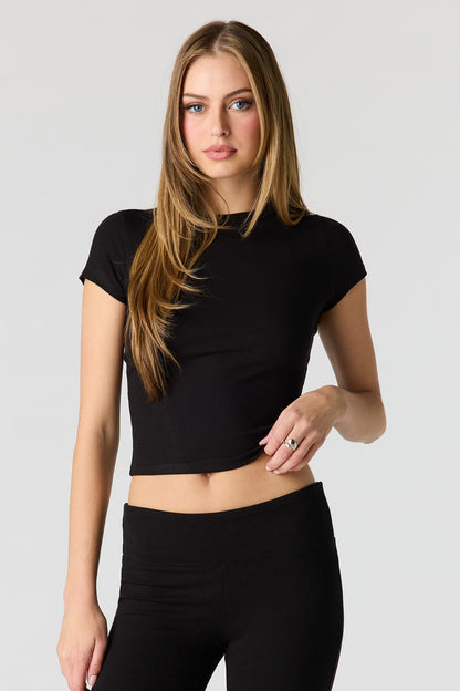 Soft Ribbed T-Shirt & Flare Pant Set