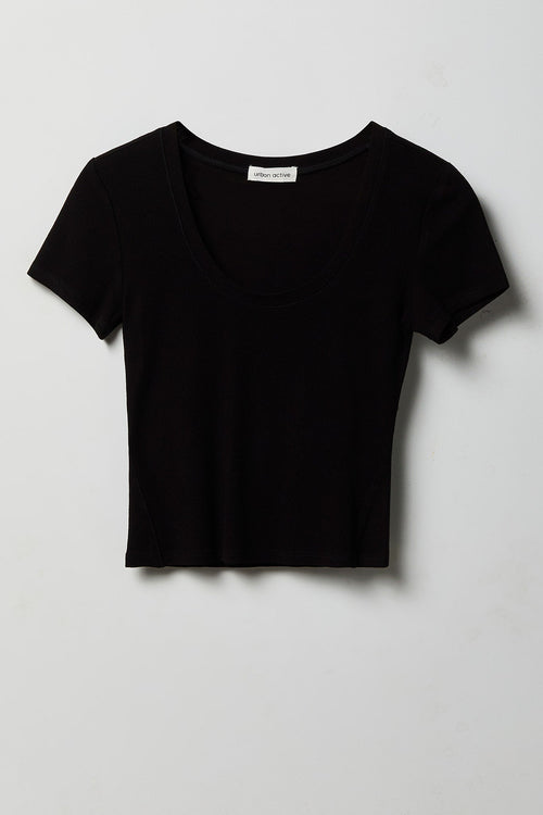 Soft Ribbed T-Shirt & Flare Pant Set