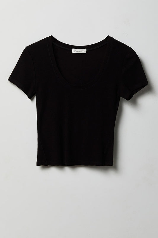 Soft Ribbed T-Shirt & Flare Pant Set