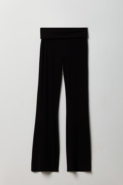 Soft Ribbed T-Shirt & Flare Pant Set