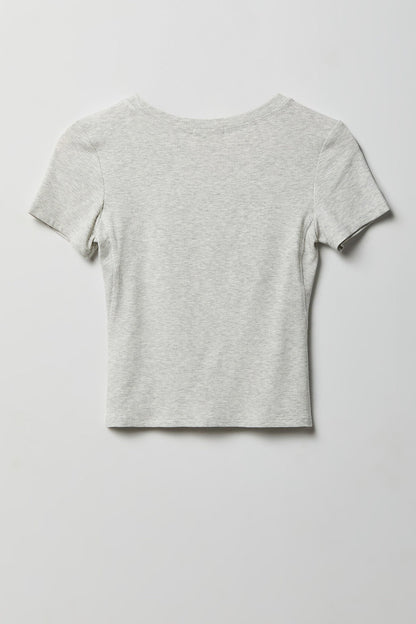 Soft Ribbed T-Shirt & Flare Pant Set