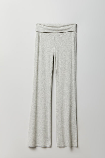 Soft Ribbed T-Shirt & Flare Pant Set