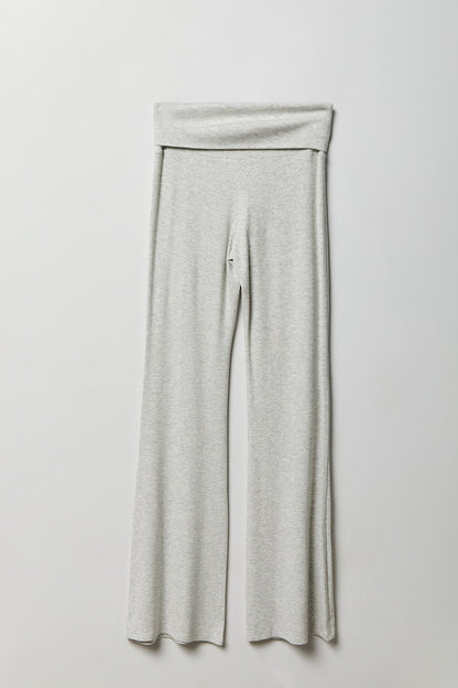 Soft Ribbed T-Shirt & Flare Pant Set