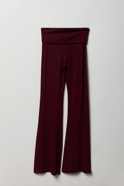 Soft Ribbed T-Shirt & Flare Pant Set