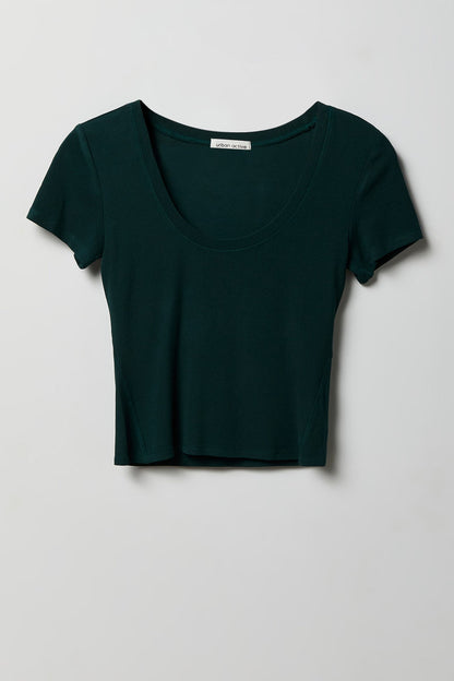 Soft Ribbed T-Shirt & Flare Pant Set