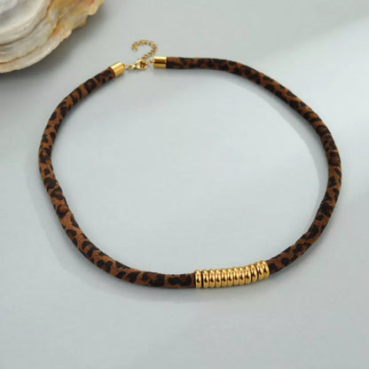 Leopard 18K Gold-Plated Necklace