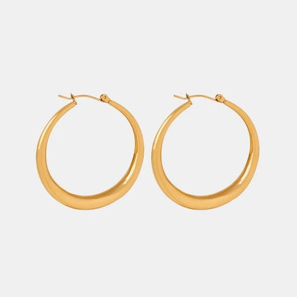 18K Gold-Plated Hoop Earrings