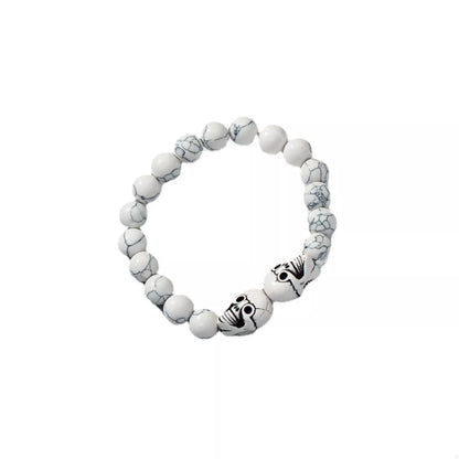 Halloween Skull Beaded Bracelet