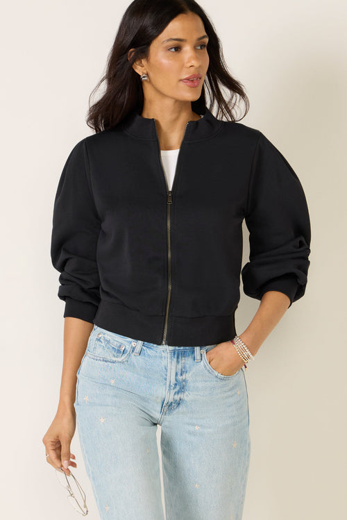 Jaci Puff Zip Up Top