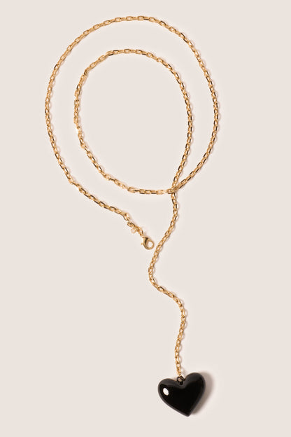 Carina Heart Drop Necklace