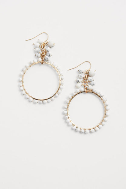 Beaded Hoop Earring