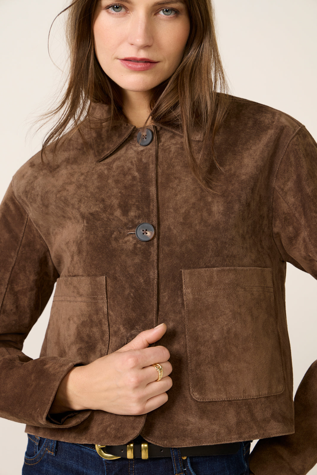 Crop Suede Jacket