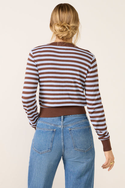 Harlow Striped Button Down Cardigan